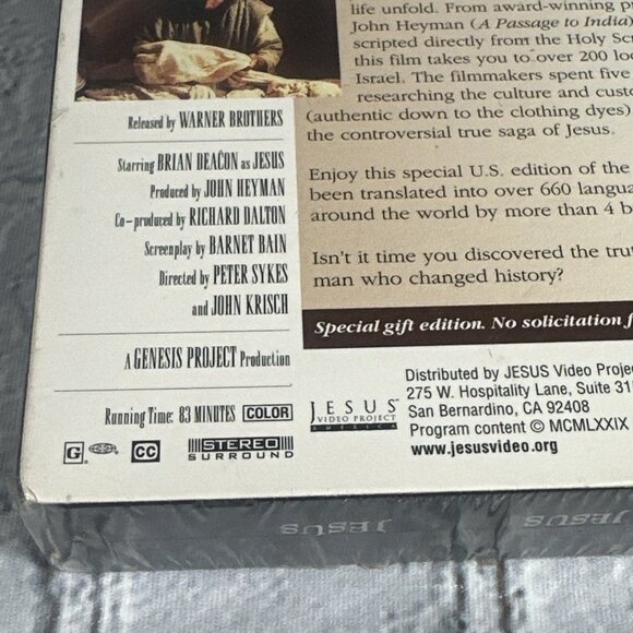 Jesus VHS Movie 9-11 Remembrance Edition Warner Brother FDNY Spanish & English - Picture 6 of 7